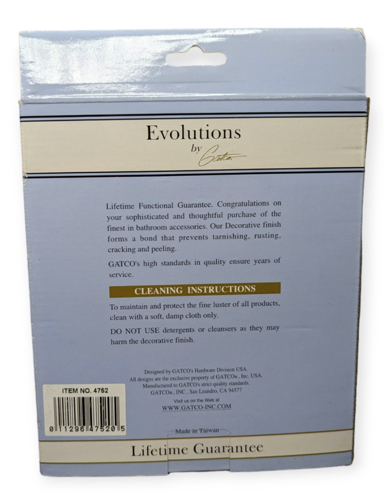 Gatco Evolutions Austin Towel Ring Bronze Finish