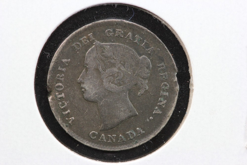1898 Canada 5 Cents Damaged KM# 2 3PNB