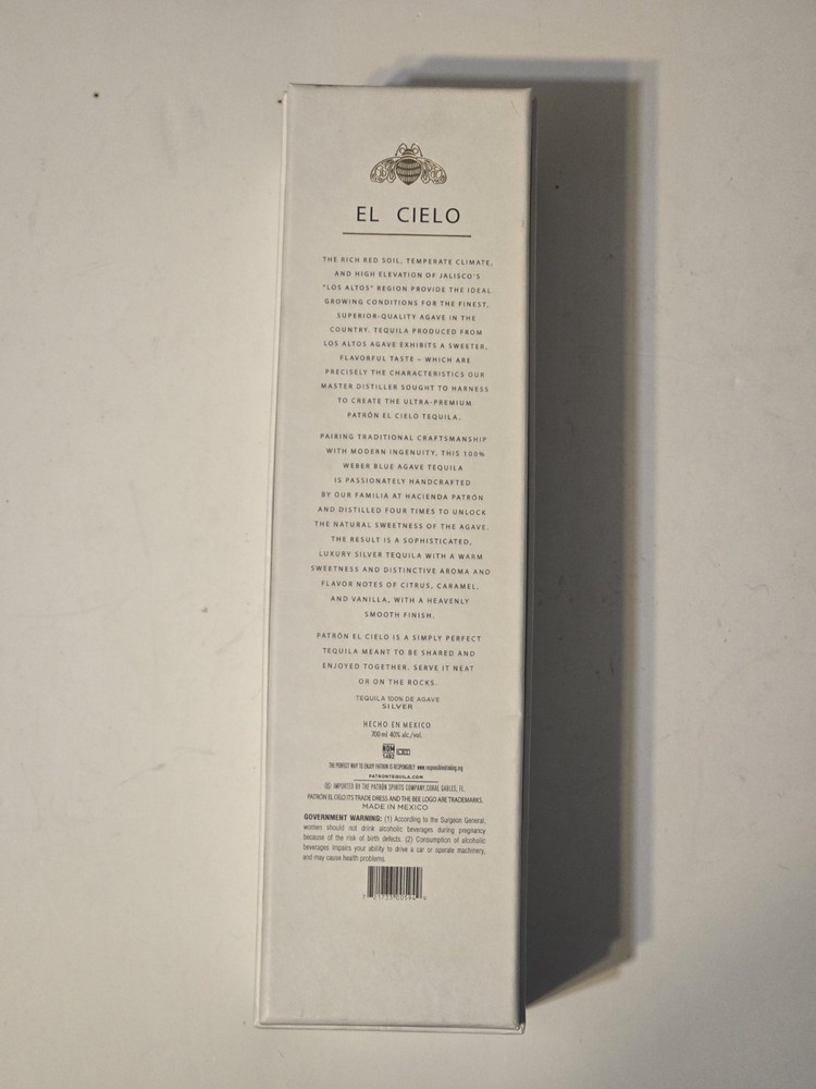Patron EL Cielo Tequila BOX