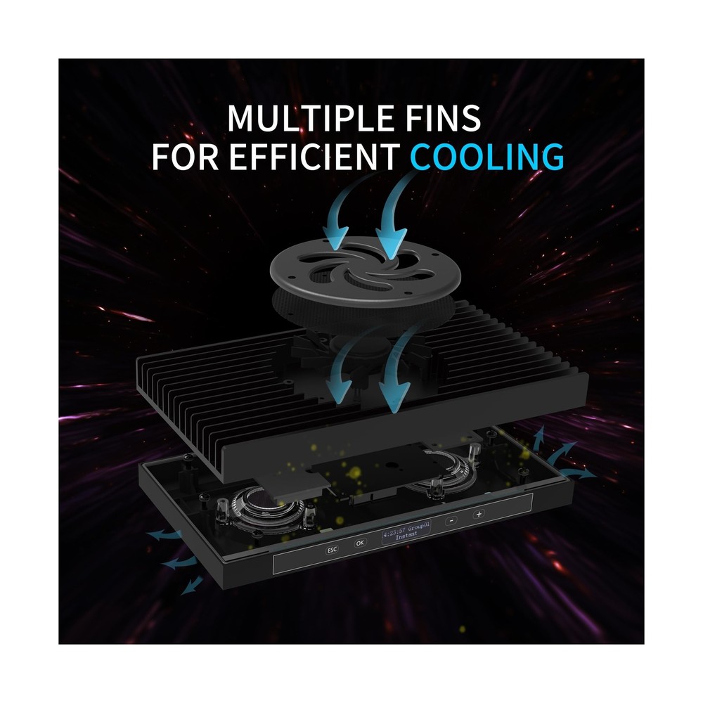 Aquarium Light - 95 Watt Sunrise Sunset Moonlight, Group Control Program Cora...