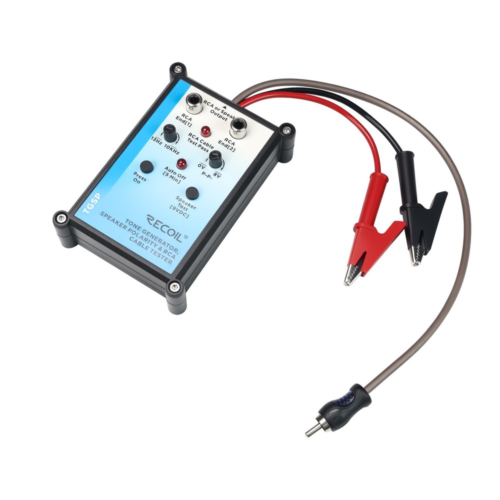 RECOIL TGSP AUDIO Speaker Tester & Polarity Checker, Audio Testing Tool