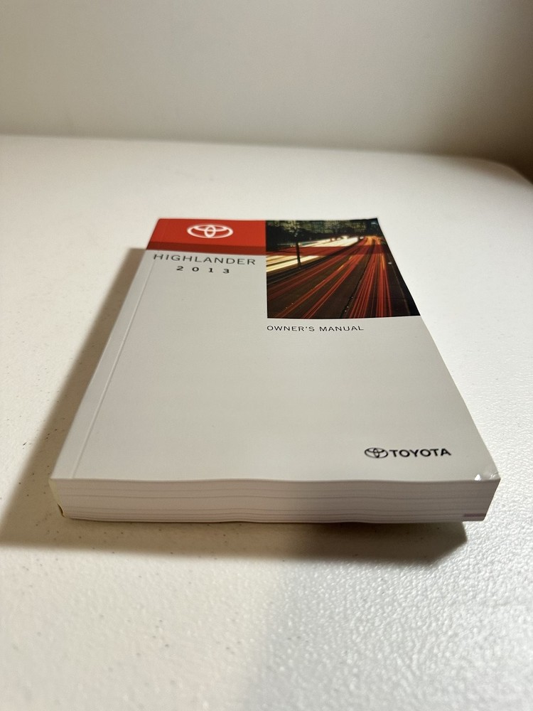 2013 Toyota Highlander Owner's Manual Set