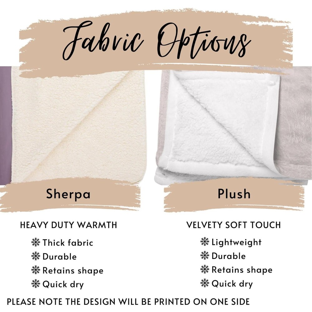Personalized St. Patrick's Day Throw Blanket Custom Name Shamrock Gift