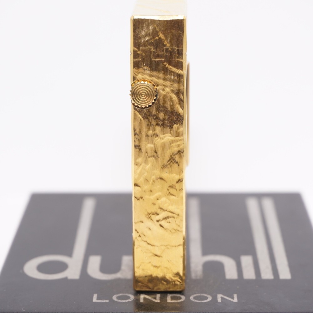 Dunhill Lighter Gold plate Silk Moire Pattern_Ultrasonically cleaned