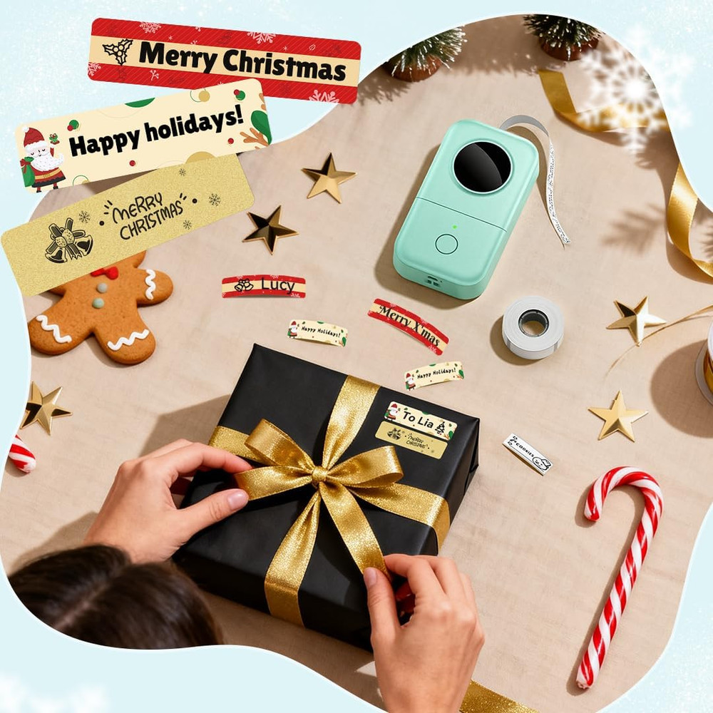 Bluetooth Label Maker Mini Thermal Sticker Printer for Home Office Organization