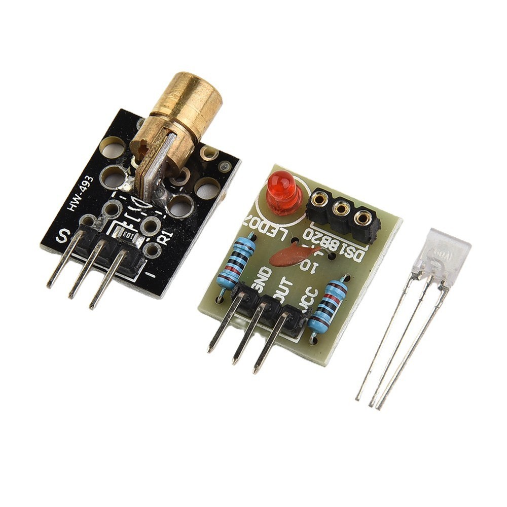 Set Sensor Module 650 nm Receiver With KY-008 Transmitter 10pcs Practical