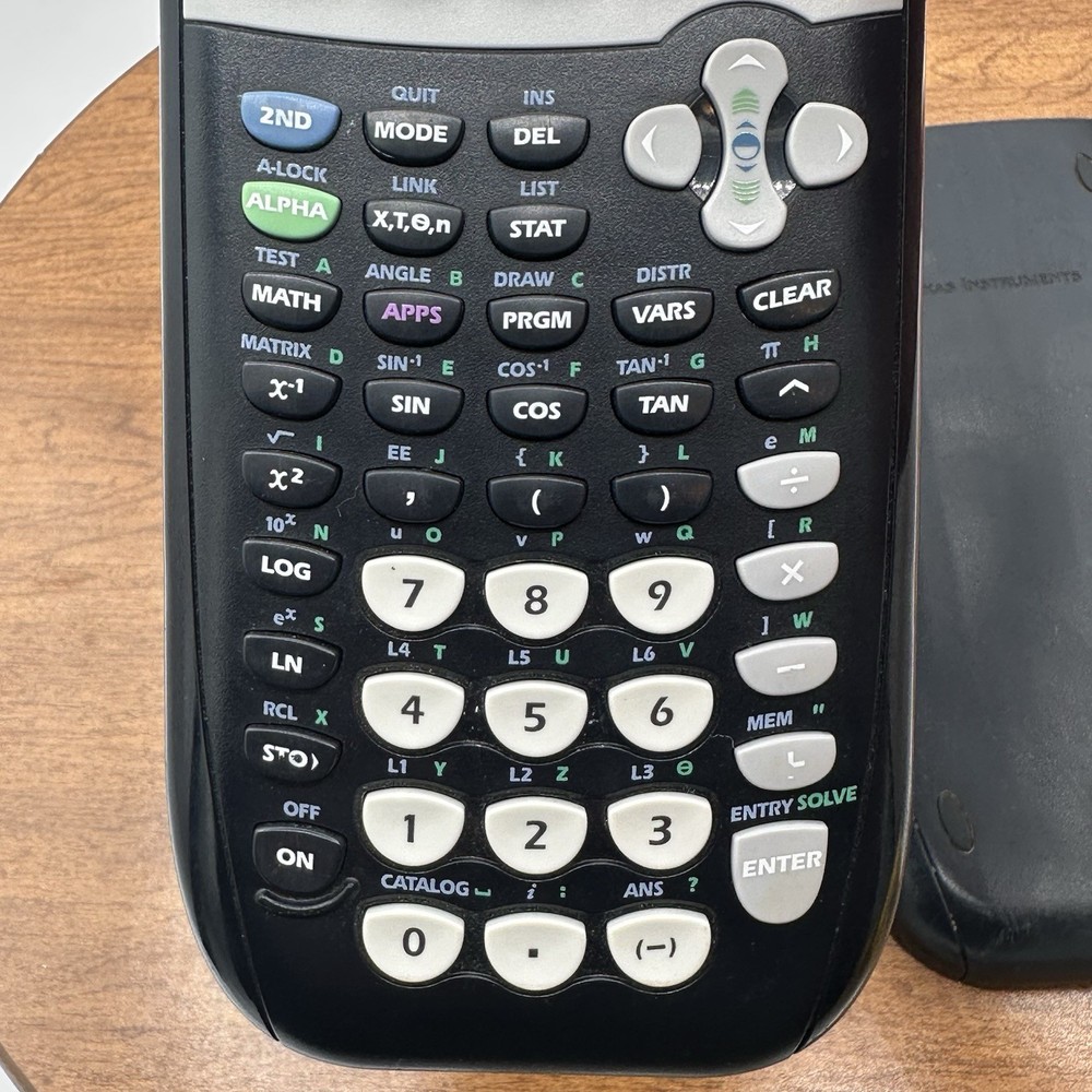 Texas Instruments TI-84 Plus Handheld Graphing Calculator Black Gray Tested