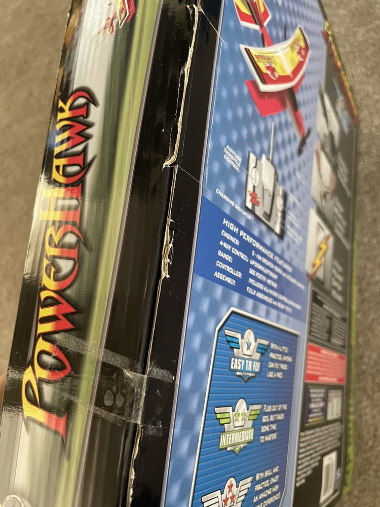 RARE Air hogs POWERHAWK Biplane 27mhz 2006 SpinMaster