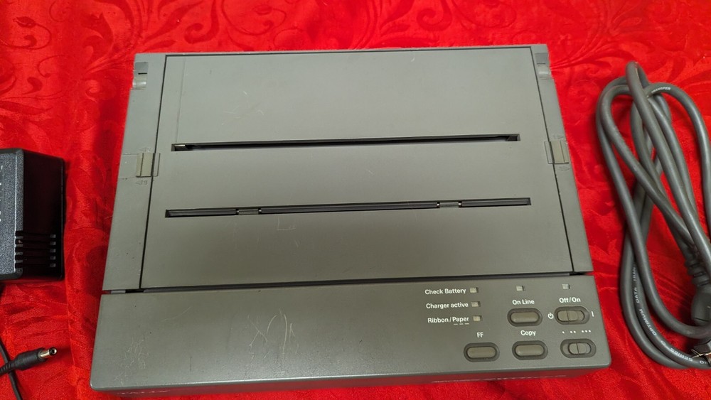 Mannesmann Tally Mobile Writer Printer PS With Power Supply Untested