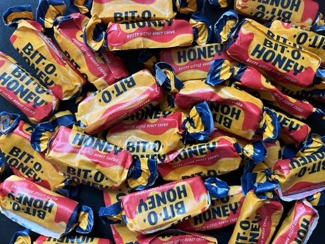 Bit-O-Honey Chewy Candy - BULK CANDY- 1/2 POUND- An Old-Fashioned Classic!