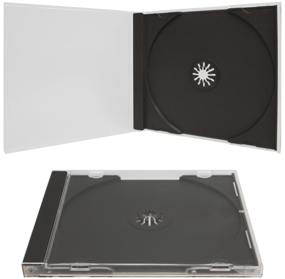 (5) Clear CD Allsop Strong Boxes Single Grey Tray Cases Disc Media DVD 10.4MM