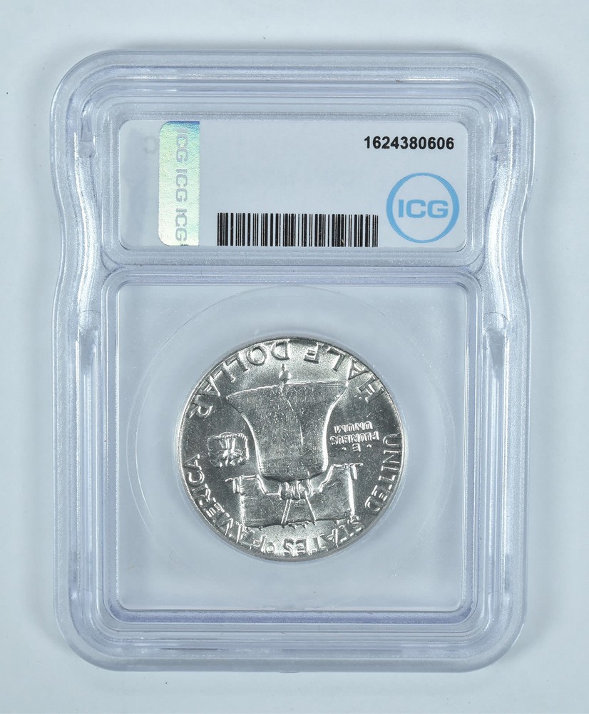 1951 Franklin Half Dollar MS64 ICG