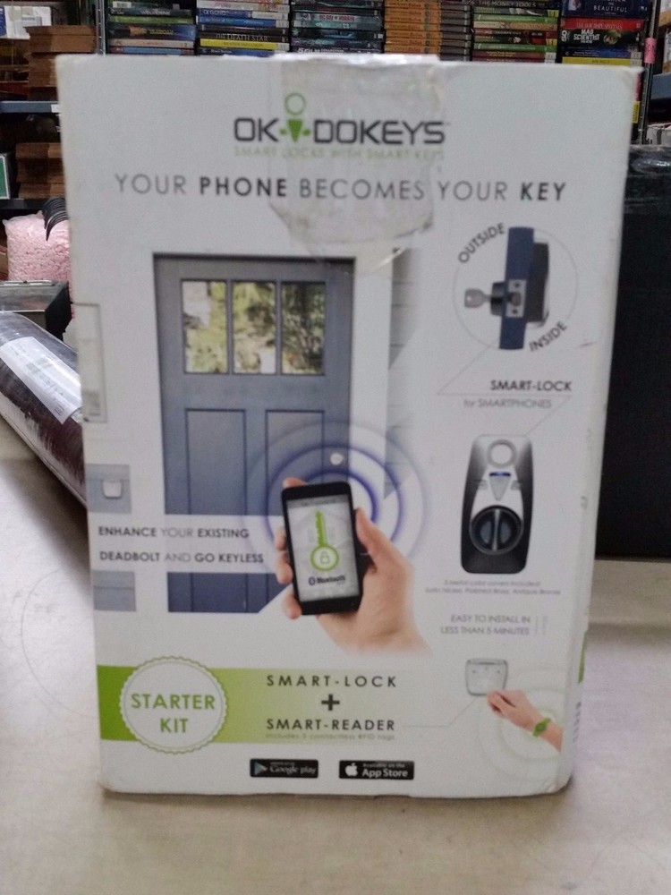 OKIDOKEYS Smart Lock System Smart Reader Classic Access-Pack Bluetooth RFID
