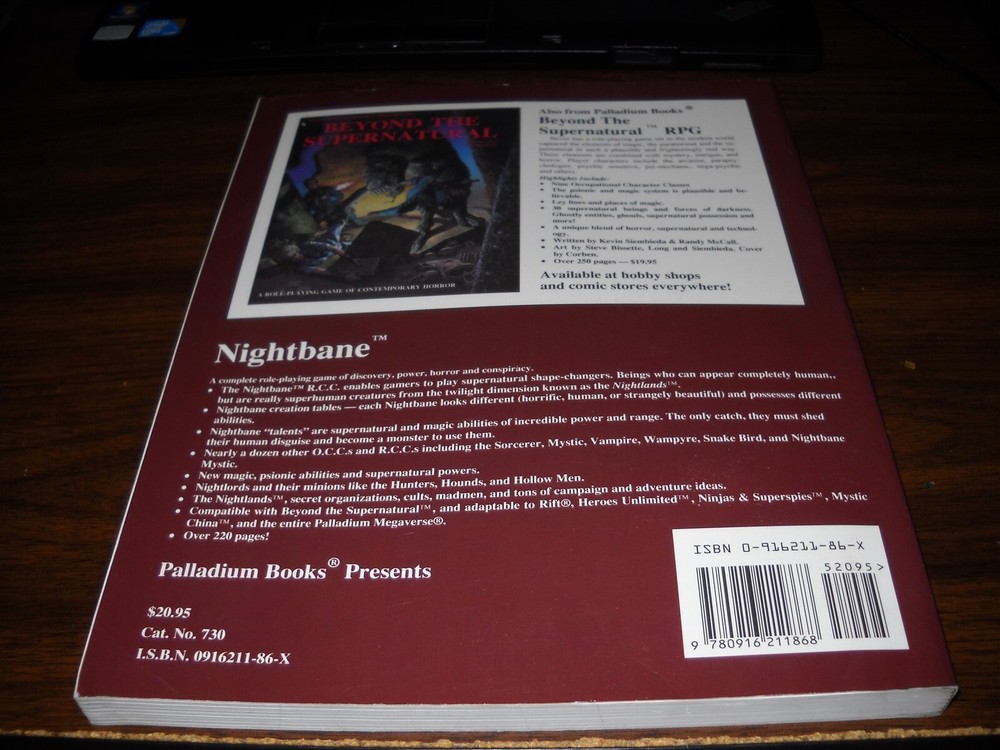 Palladium: Nightbane: Core Rulebook