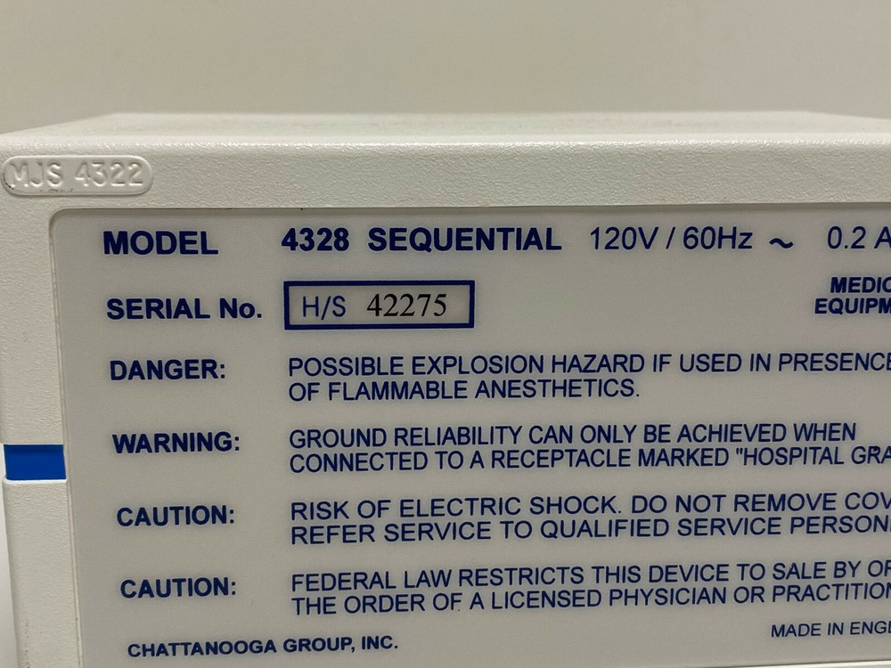 CHATTANOOGA 4328 Pump Vascular Compression