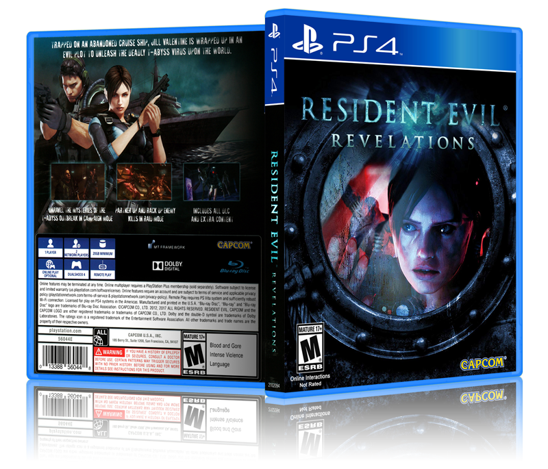 Resident Evil: Revelations - Replacement PS4 Cover and Case. NO GAME!!