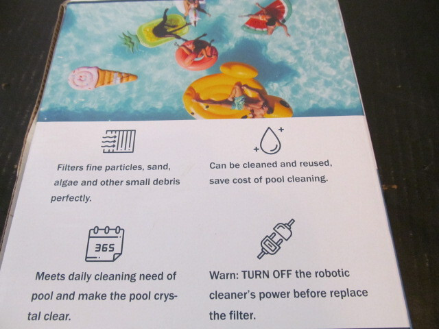 Future Way Robotic Pool Cleaner Filter 4-Pack, 9991432-R4