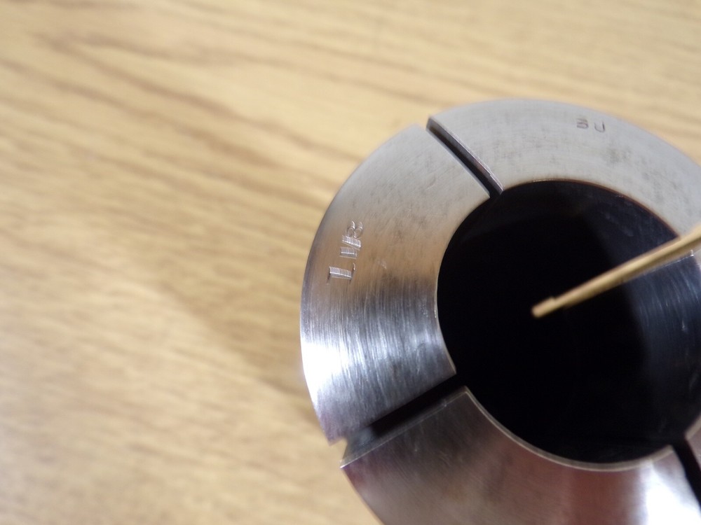 Hardinge 3J Round Smooth Collet, 1-1/8", No Internal Thread