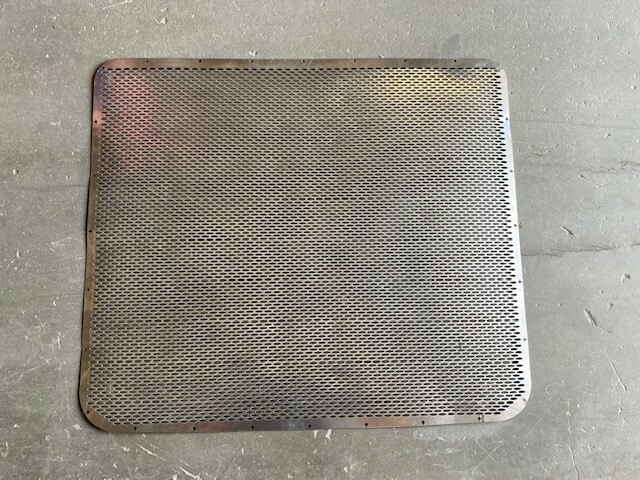 PETE SS PUNCHED OVAL HOLE GRILLE INSERT