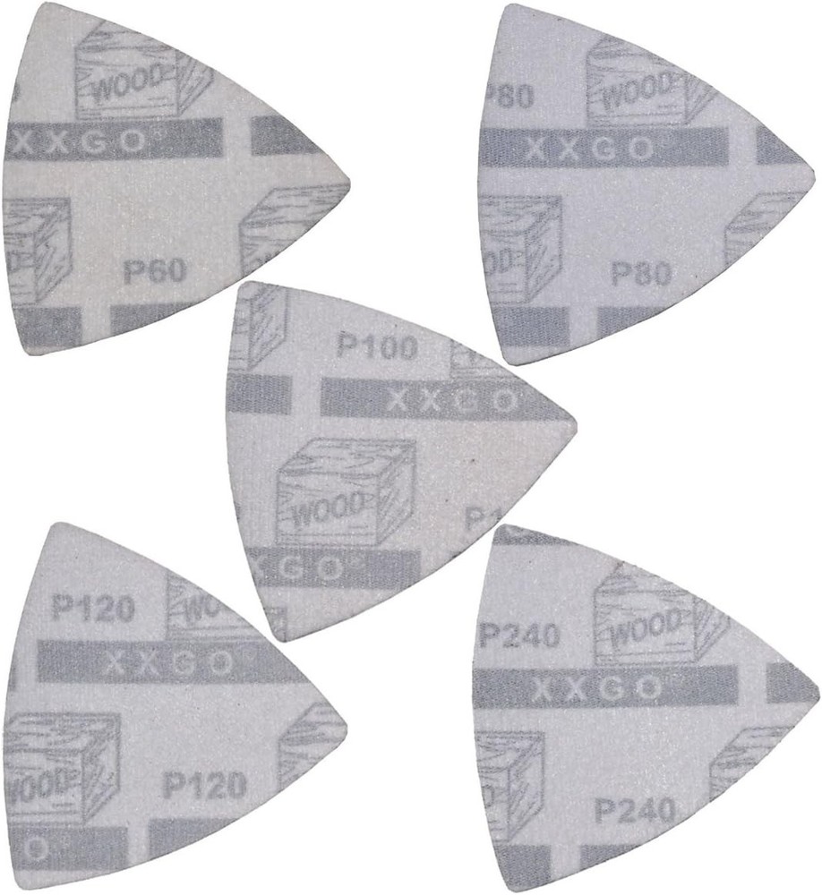 Oscillating Multi Tool Sanding Kit 105 Pcs Triangular Finger Sanding Pads for...