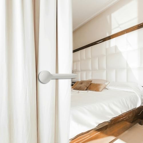 4 Pack Curtain Drapery Holdbacks, Curtain Pull Backs Wall Mount, Metal Gold