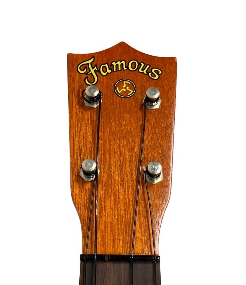 Famous Ukulele FU-150 Brown 4 String with Case