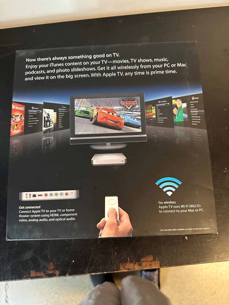 Empty Apple TV Box, Remote Left in Box
