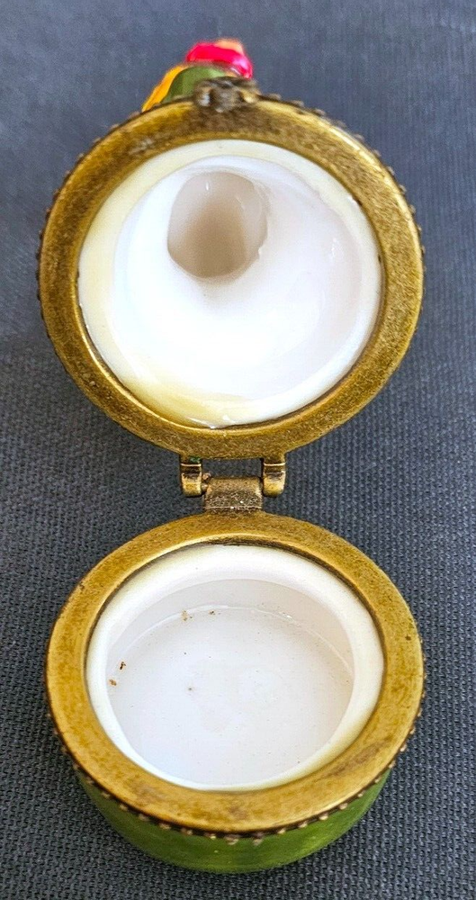 Nice 3" Ceramic Rooster Mini Trinket Box
