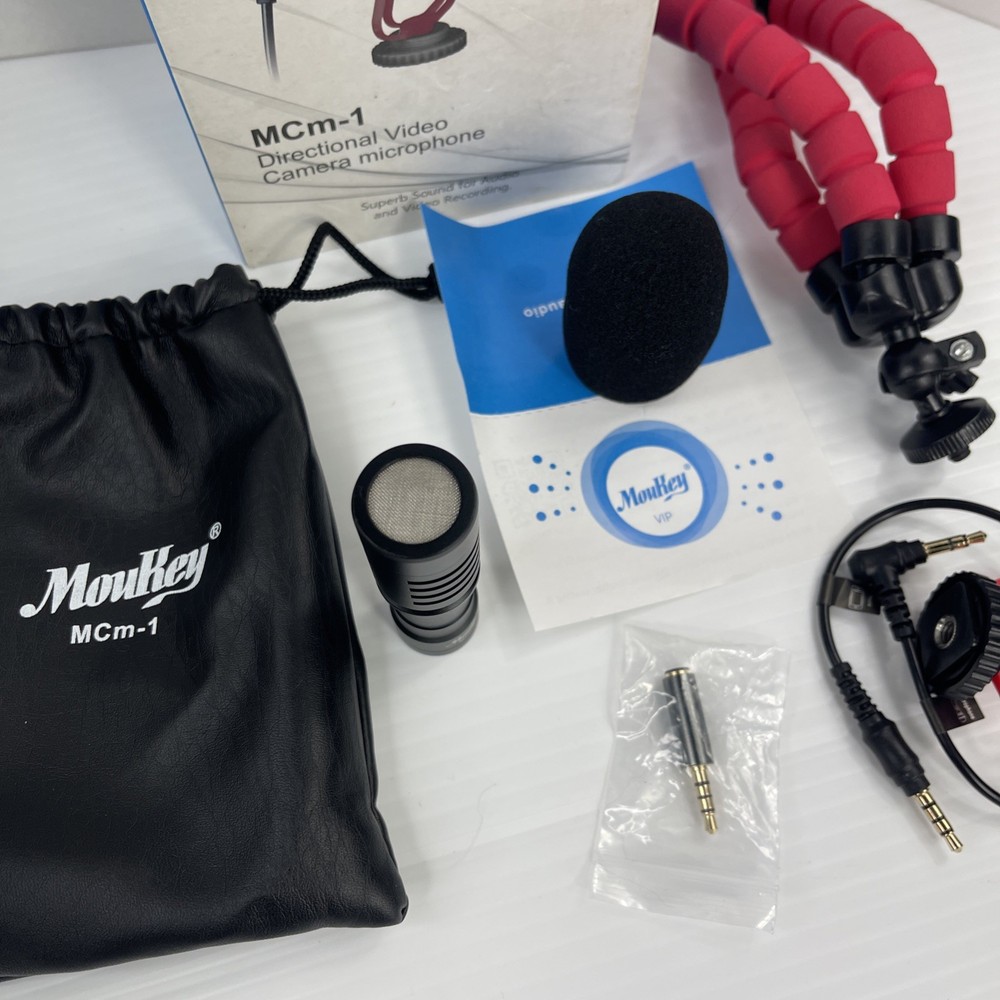 Moukey MCm-1 Directional Video And Audio Camera Microphone Untested