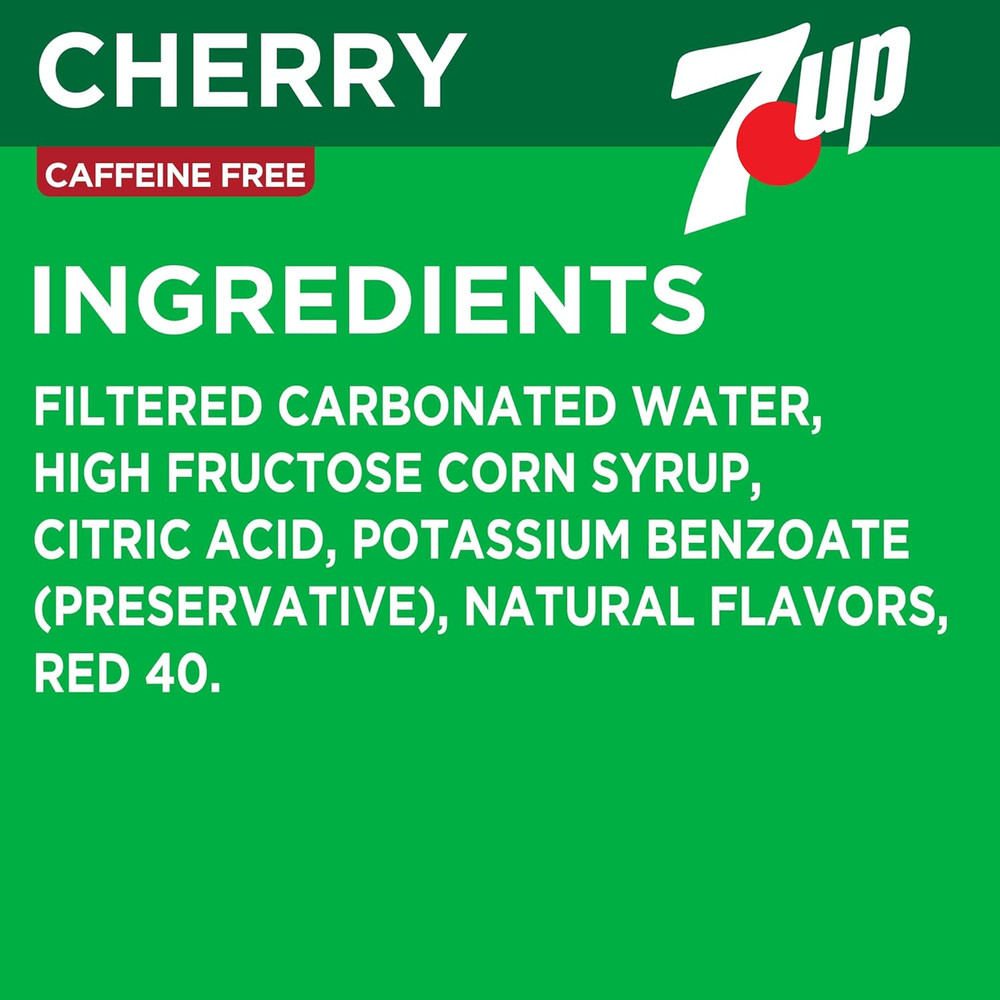 7UP Cherry Flavored Soda, 12 Fl Oz Cans, 12 Pack