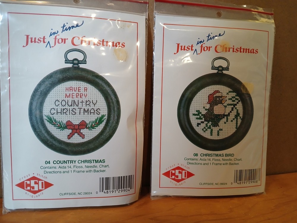 Cross Stitch Fabric & Small Kits Mixed Lot