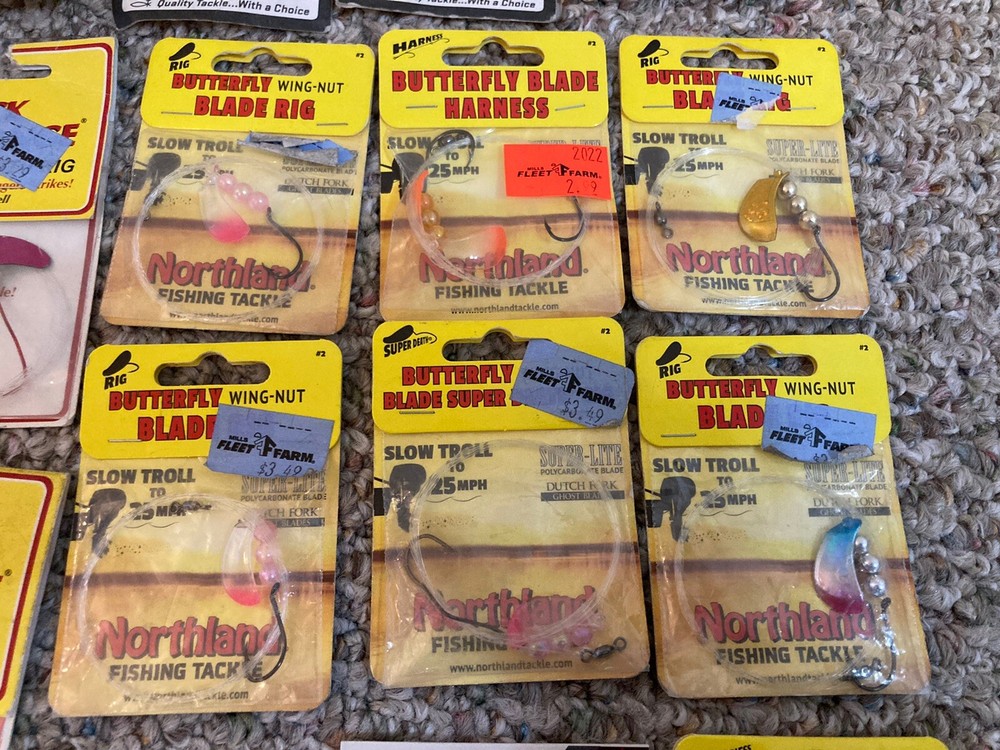 53 Pack Lot - Walleye Spinner Harnesses & Components - Mixed - Northland - JB