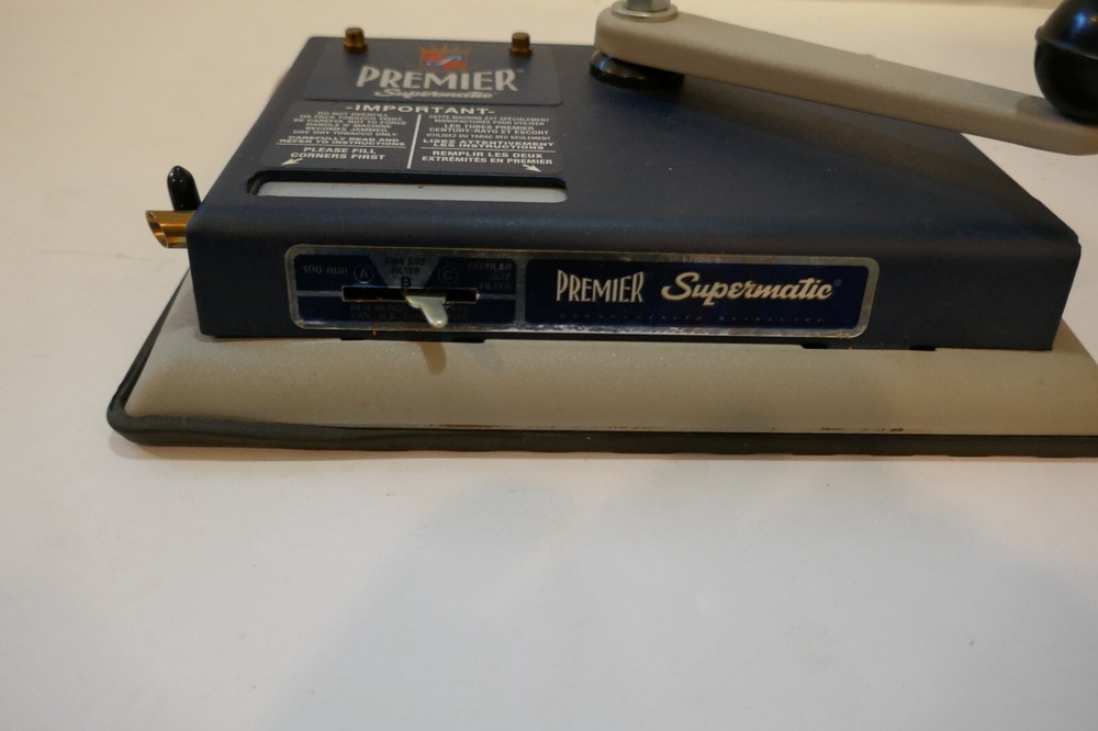 PREMIER Supermatic Cigarette Injector Machine Nice Preowned