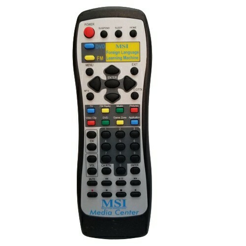 MSI Foreign Language Learning Machine Remote Control (Tested, Works)