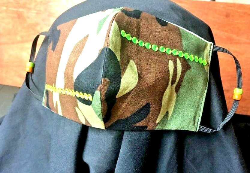 ***Camouflage*** REVERSIBLE Cotton Face mask (handmade)