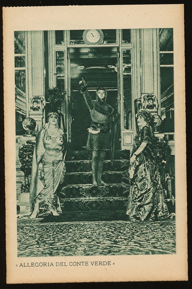 SS Conte Verde Postcard - Interior View - Lloyd Sabaudo