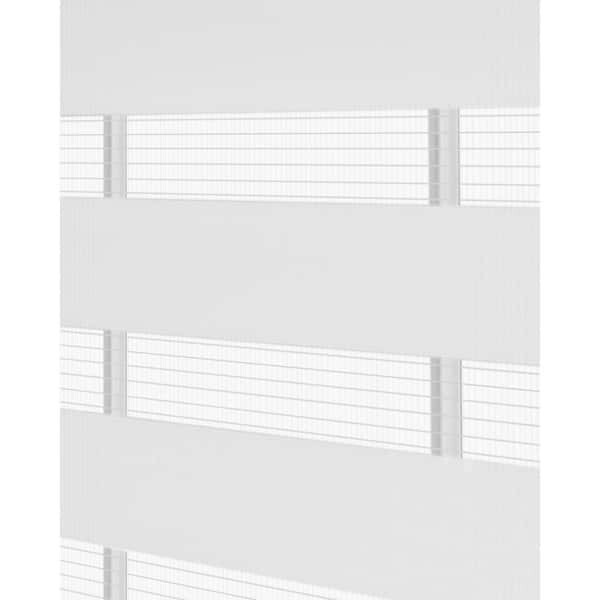 Achim Celestial White Cordless Light Filtering Double Layered Roller Shade