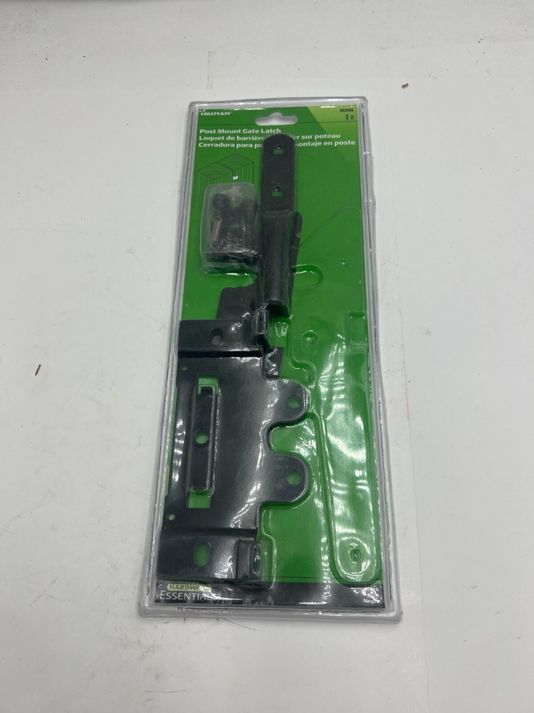 Hillman 852506 Post Mount Gate Latch Hillman Black Finish Hardware