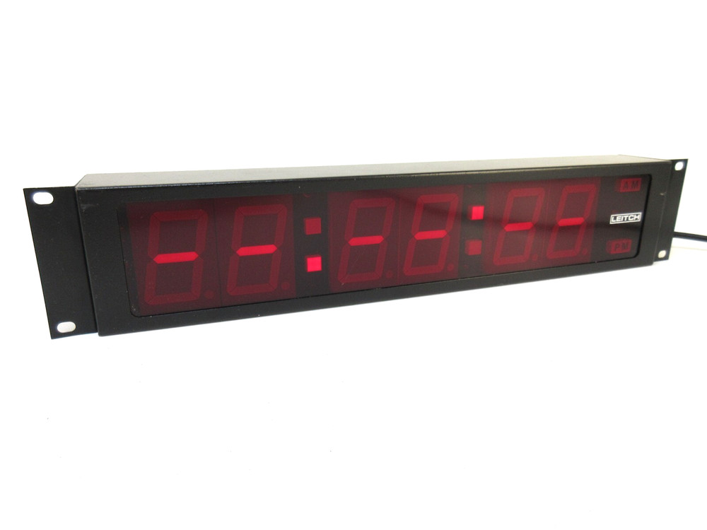 Leitch DTD-5220 LED Digital Time / Date Display Clock