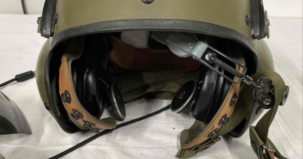 Military Missing Eye Shields Olive Green Helmet - Size None Listed