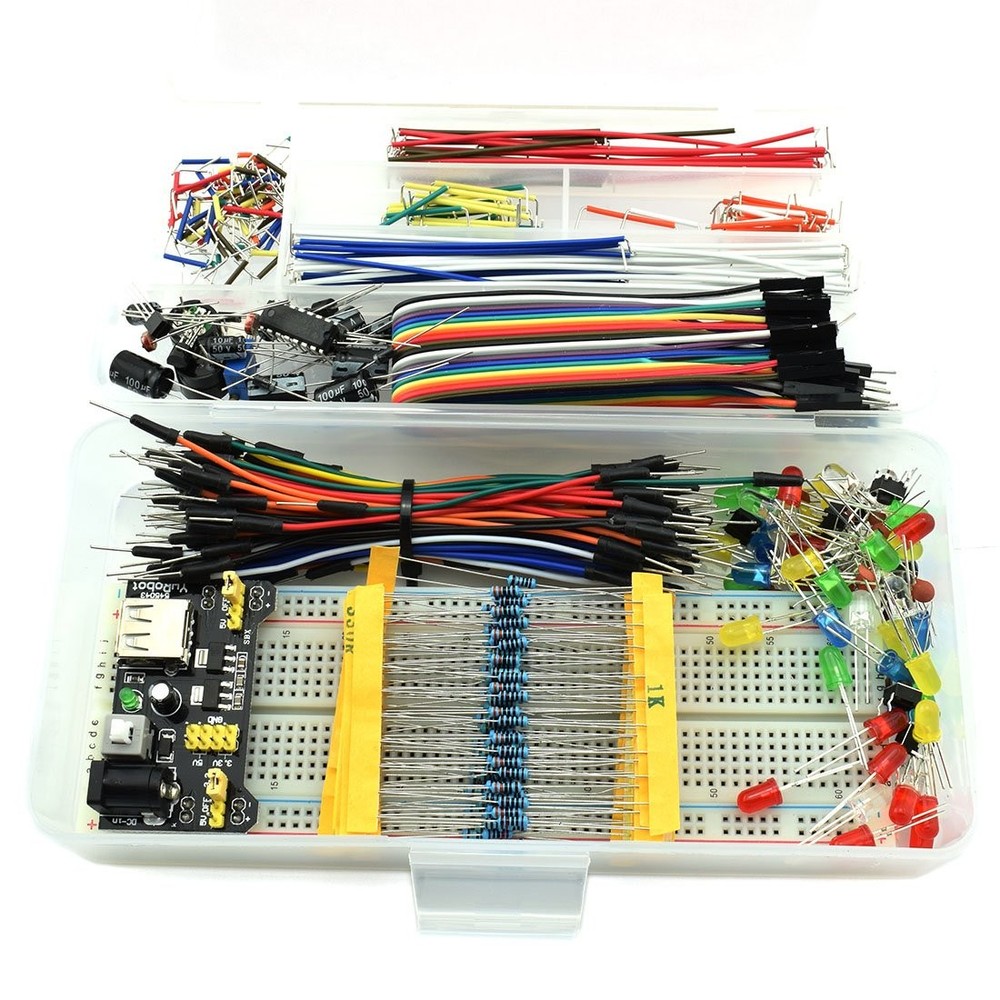 Electronic Component Assorted Kit For Arduino Raspberry Pi Stm32 Etc. 830 Breadb