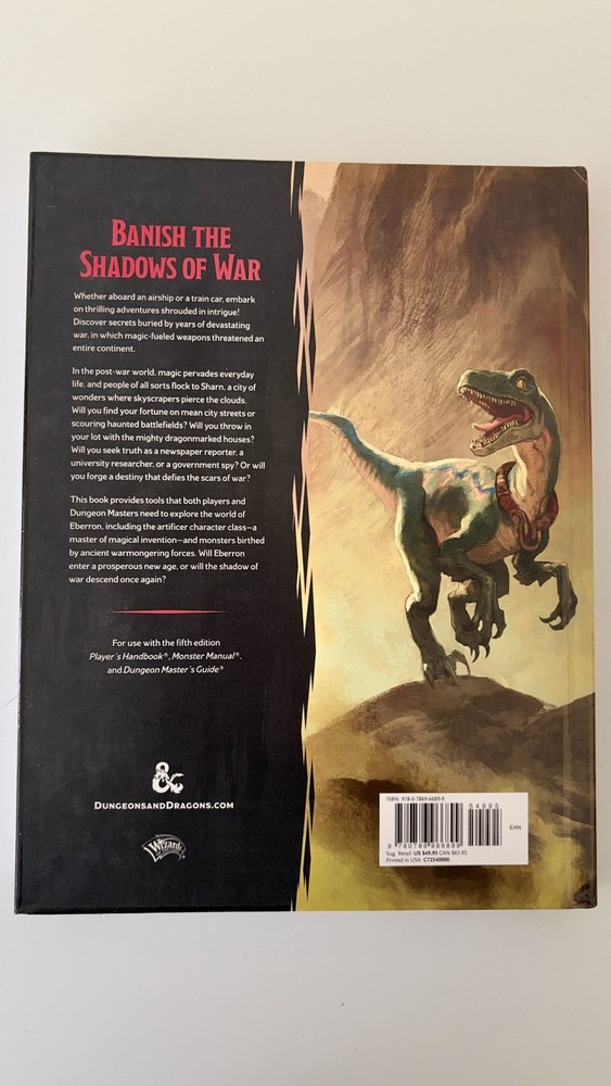 D&D 5e Eberron Rising from the Last War Campaign Sourcebook - Dungeons & Dragons