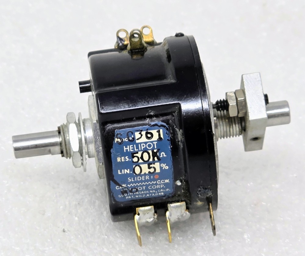 Beckman CCW Helipot Model SC361 50K Ohm 5% Linearity