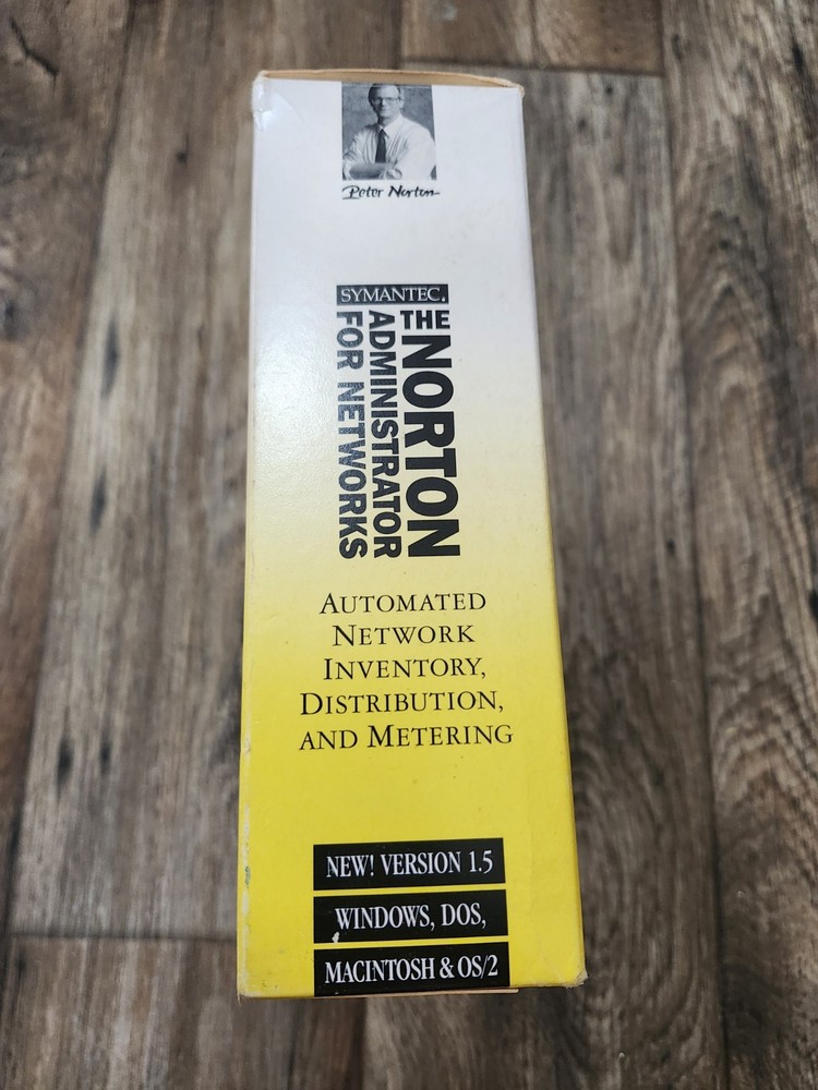 Symantec Norton Administrator for Networks Node 5 ver 15 Windows DOS Macintosh