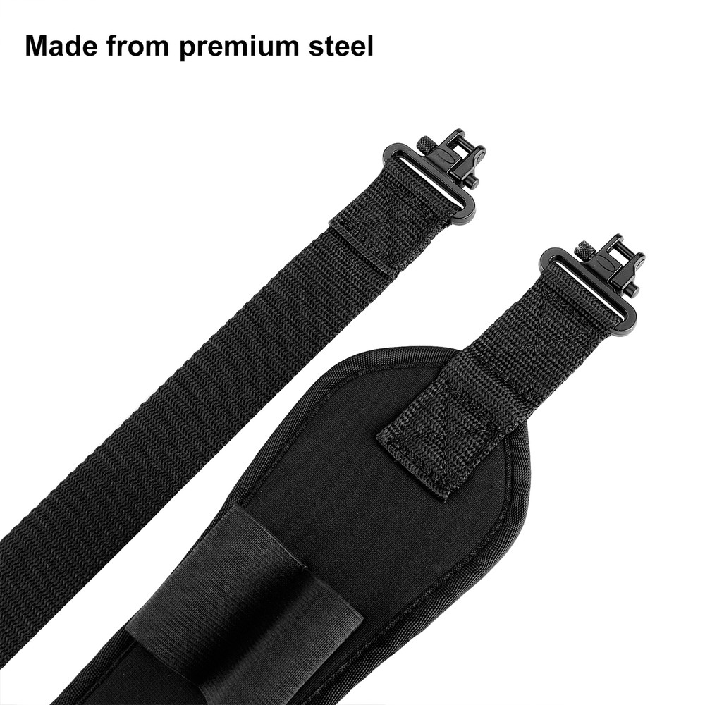 Shotgun Sling with Shell Holder,Adjustable Shoulder Padding Strap with Swivels