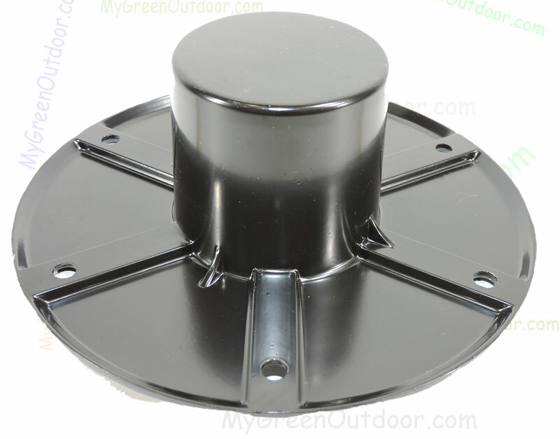 Pedestal Base Flush Mount Table Leg Black 2-1/4" Diameter Hole AP Prod 131112B