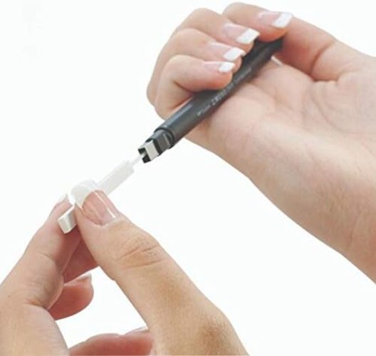 Compact MONO Zero Eraser with 2 Refills - Ideal for Drawing and Precision Work