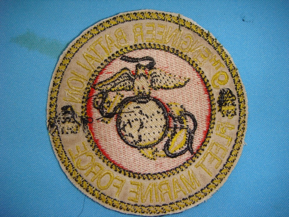 VIETNAM WAR PATCH, USMC 9th ENGINEER Bn FLEET MARINE FORCE (1966-1970)