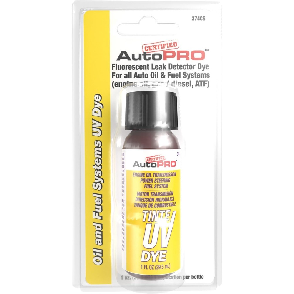 1 Oz Multi-Purpose UV Dye for Engine Oil, Transmissions & Power Steering Systems