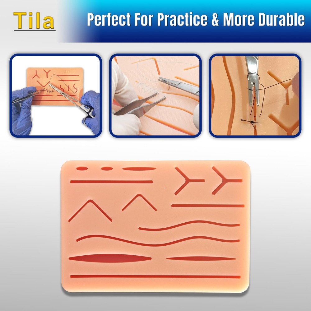 Suture Training Kit for Students – Educational Suturing Practice Set with Sil...